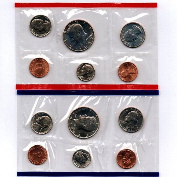 1989-P&D Uncirculated Set... 10 Coin Set... In Original US Mint Packaging - Picture 1 of 3